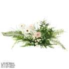 Matching flower and gold stand decor set