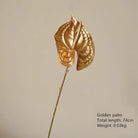 Gold plam for wedding floral arrangement decor