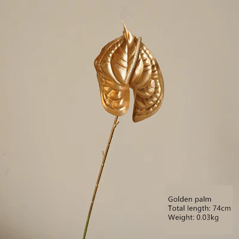 Gold plam for wedding floral arrangement decor