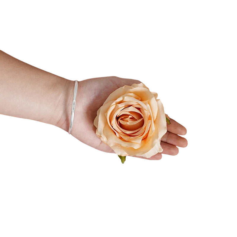 Silk rose flower head DIY bridal hair accessory