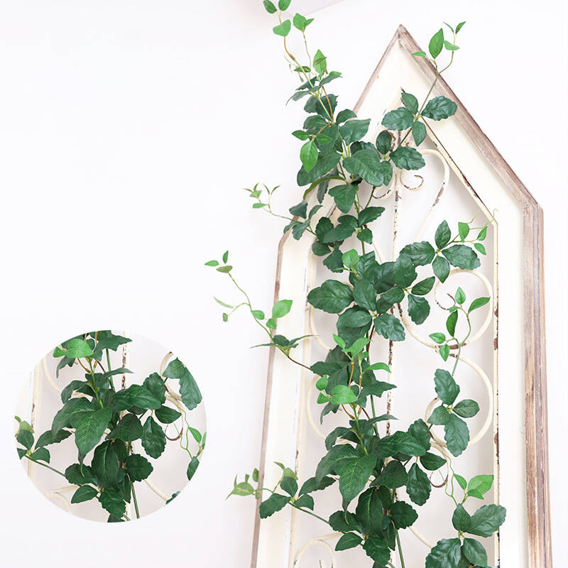 faux money leaf vine for window frame decoration