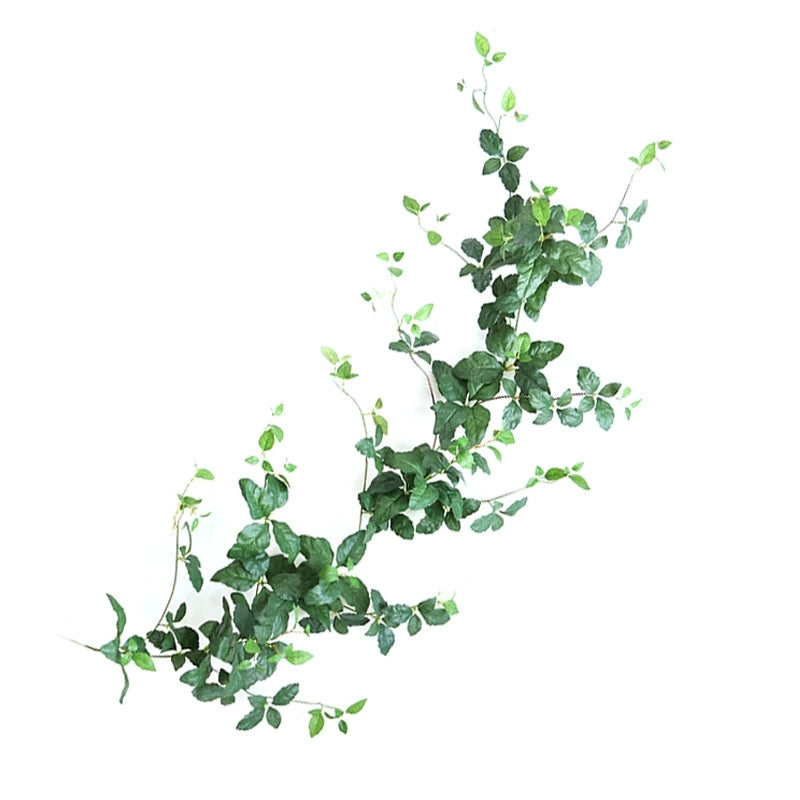 long artificial green leaf vine for boho home styling