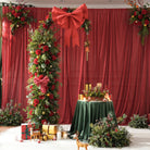 Adjustable curved metal hoop arch stand for wedding and christmas holiday backdrop decor