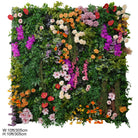 Cream magenta artificial flower wall panel for photoshoot