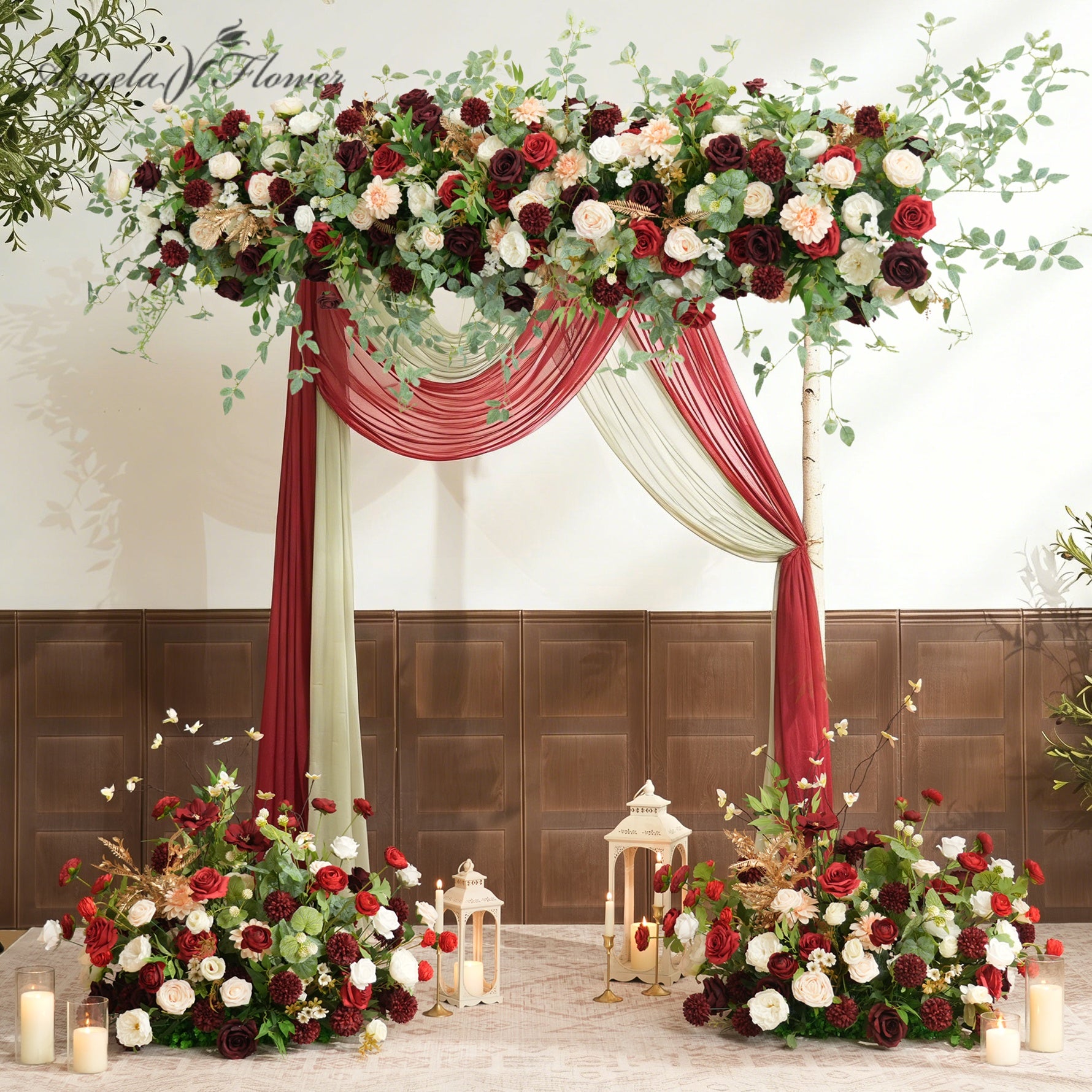 RED & BURGUNDY & Pink – Angela Flower