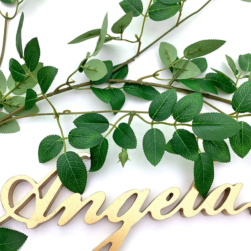 green leaf hoop for kt board wedding floral design