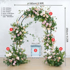 Mixed rose greenery ground flower swags