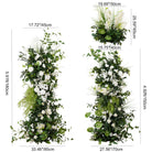 Minimalist White Green Wedding Photo Backdrop