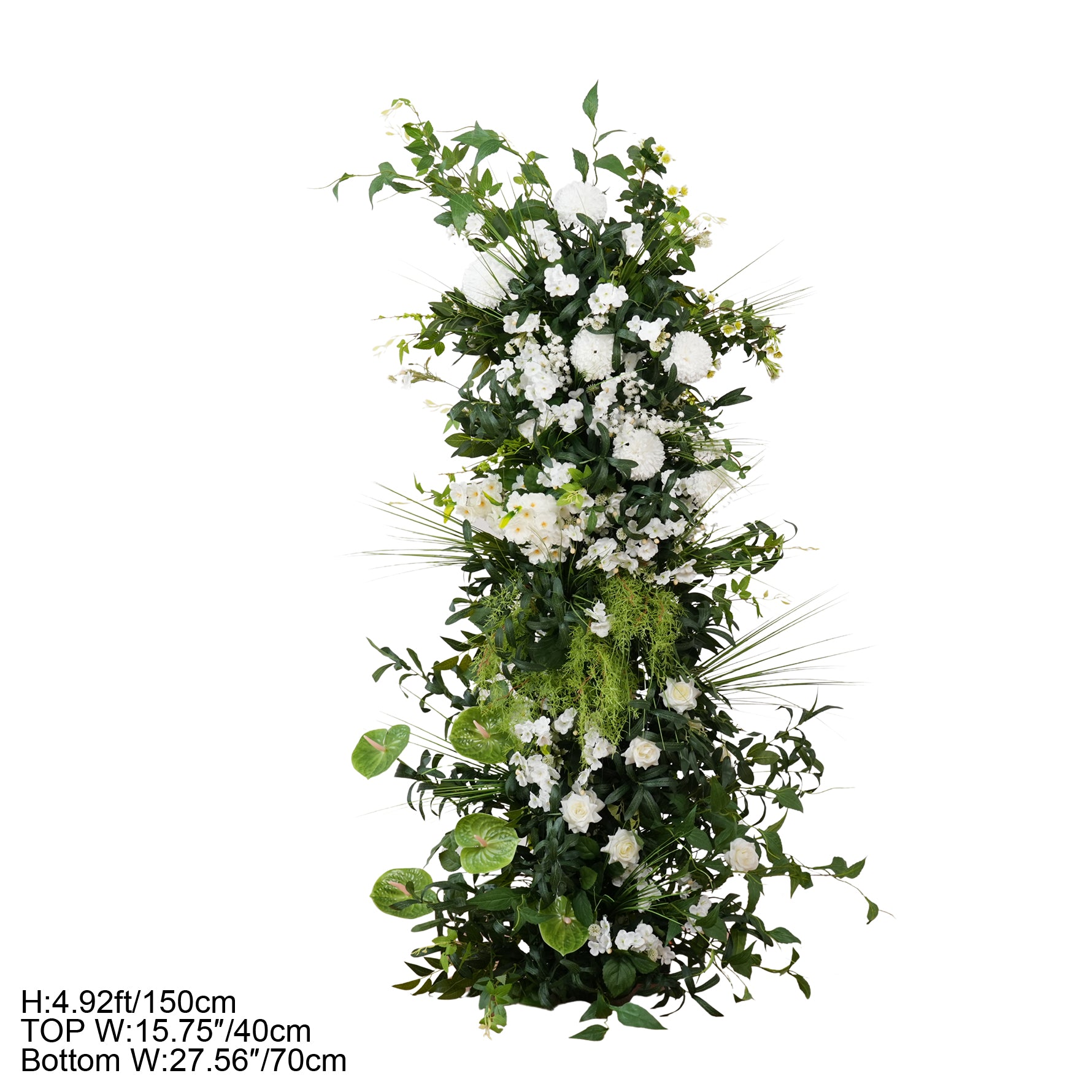 Farmhouse White Green Wedding Floral Set
