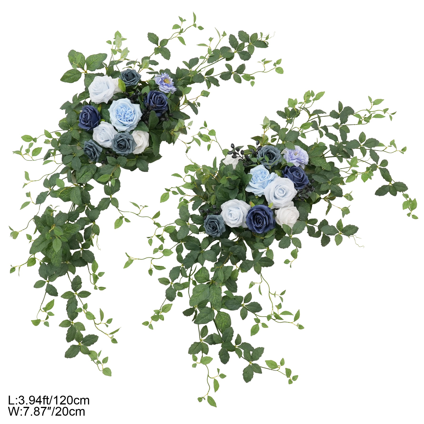 Artificial flower garland for wedding arch