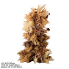 Coffee pampas artificial wedding pillar flowers