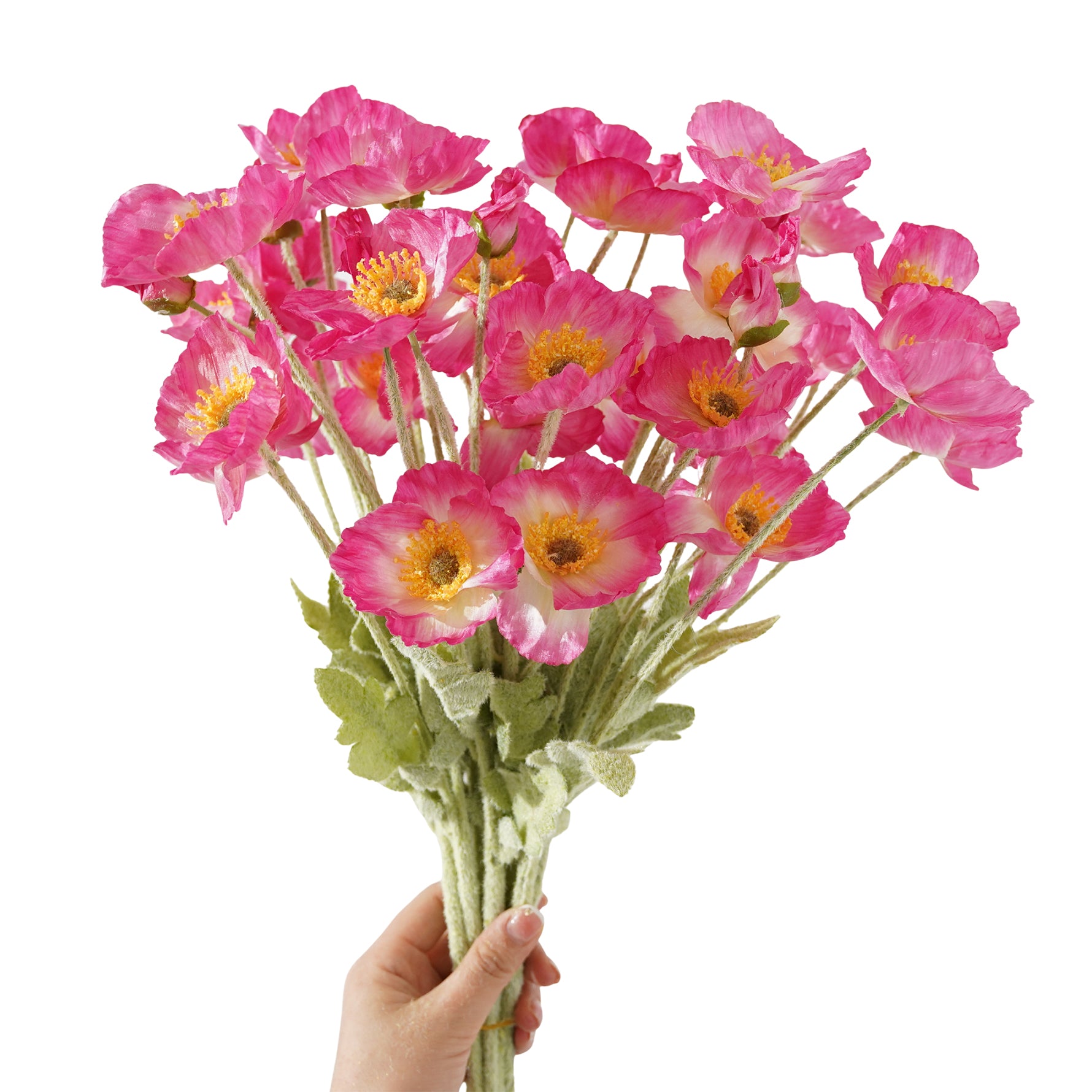 realistic-faux-poppy-flower-bouquet