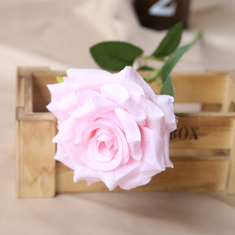 Blush pink silk rose stem

