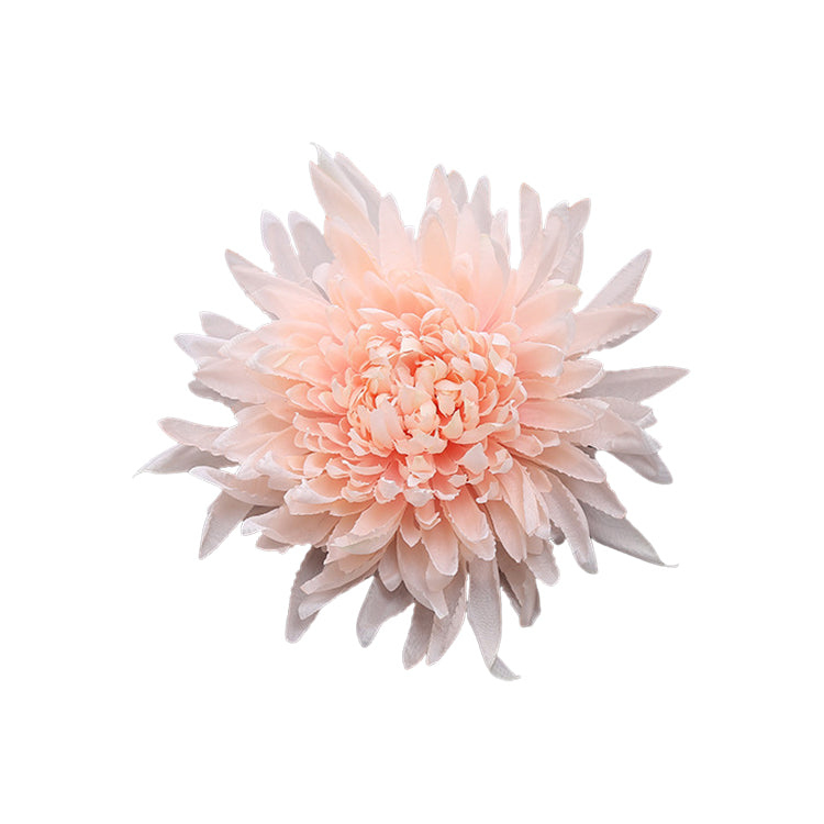 1. Cream beige faux spider mum flower head
