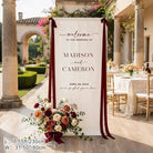 Classic Rose Arrangement Wedding Sign
