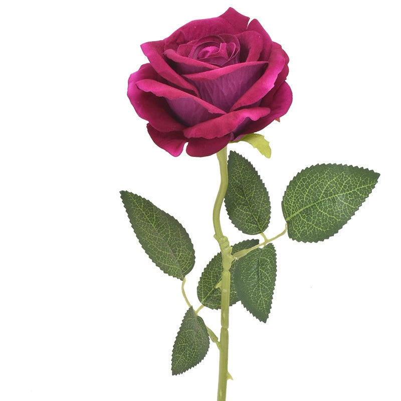 mauve_faux_rose_wedding_corsage