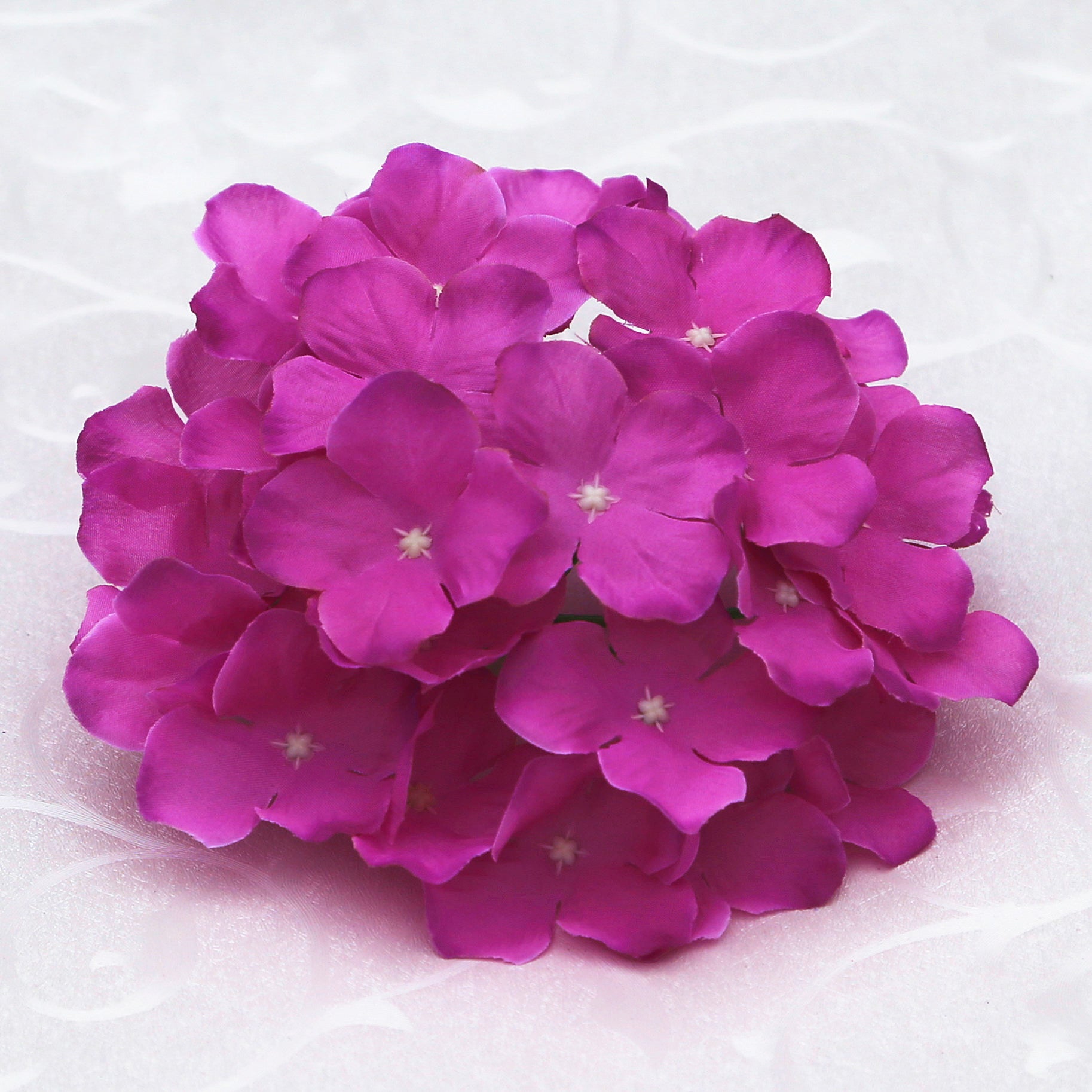 Colorful Silk Hydrangea Flower Heads for DIY Arrangements
