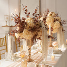 champagne table flower no vase