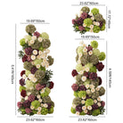 Lush dense hydrangea and rose floral installation