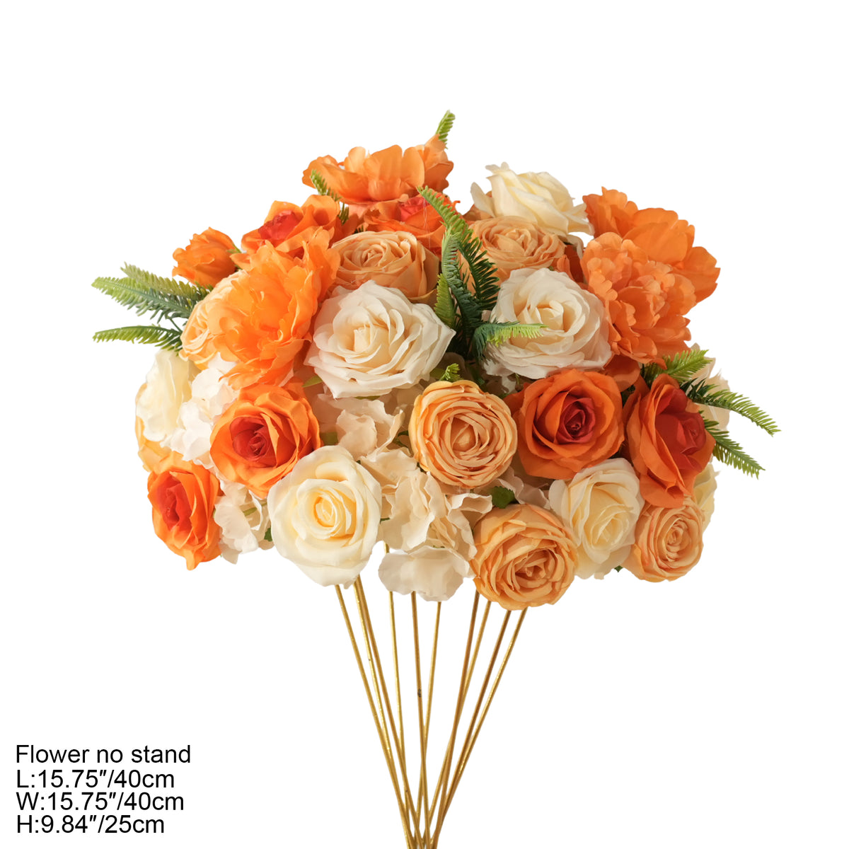 Matching flower ball and table flower row bundle for wedding event styling