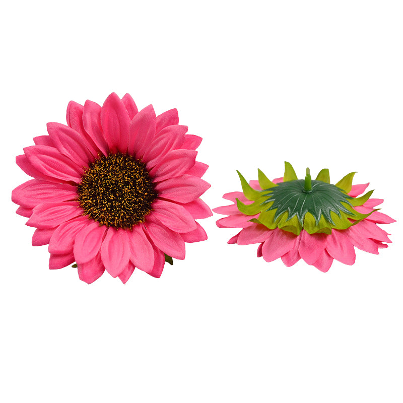 red_faux_sunflower_decor_head