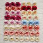 magenta artificial rose heads party backdrop