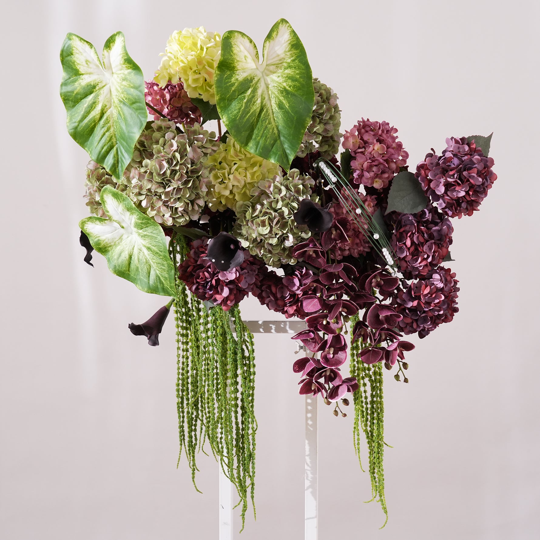 Heart Leaf Caladium Mixed Artificial Wedding Flowers