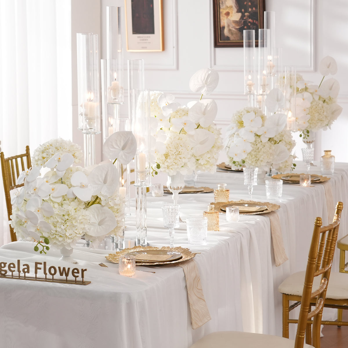 modern‑romantic‑white‑table‑centerpiece‑for‑luxury‑wedding‑tablescape‑decor