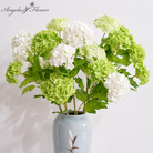 Realistic artificial hydrangea for floral arrangements
