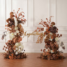 brown hydrangea rose artificial wedding flowers