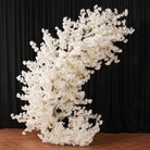 white sakura floral block for circular arch decoration