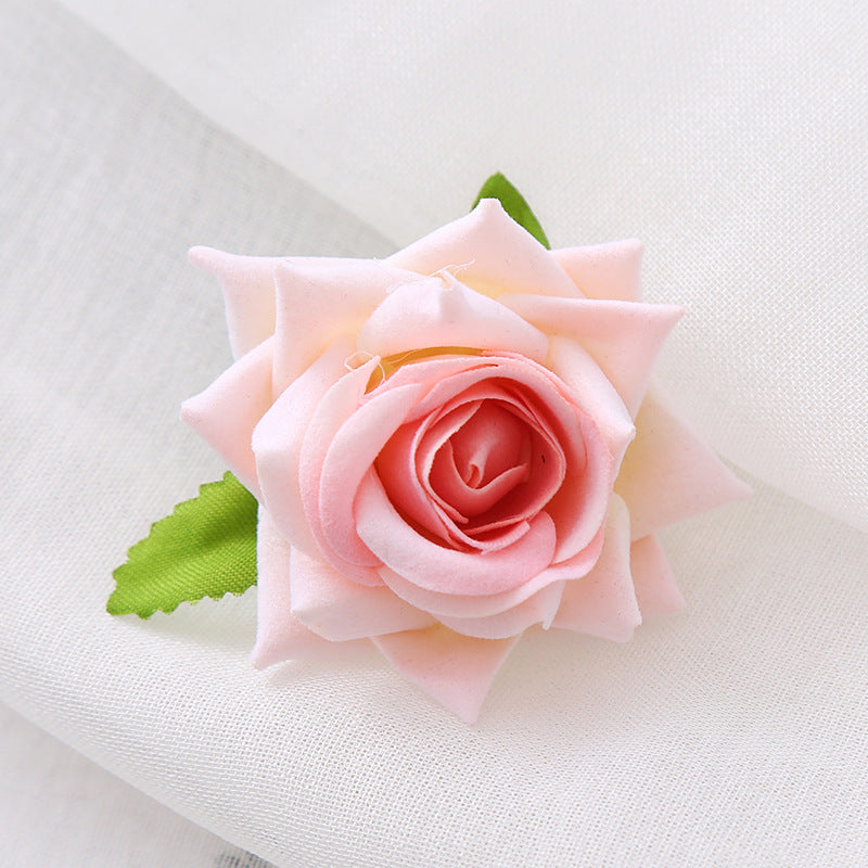 red_fake_rose_party_table_decor