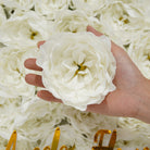  Bulk silk peony flower heads for party