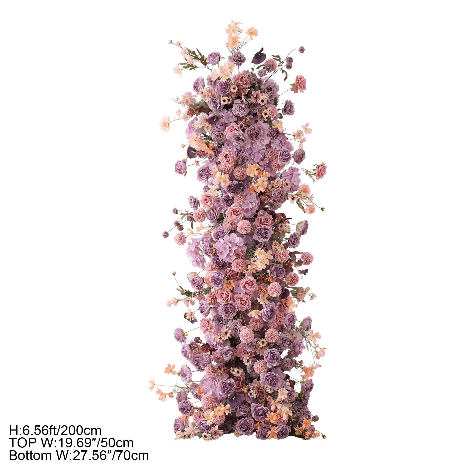 Floor Purple Artificial Flower Wedding Decor
