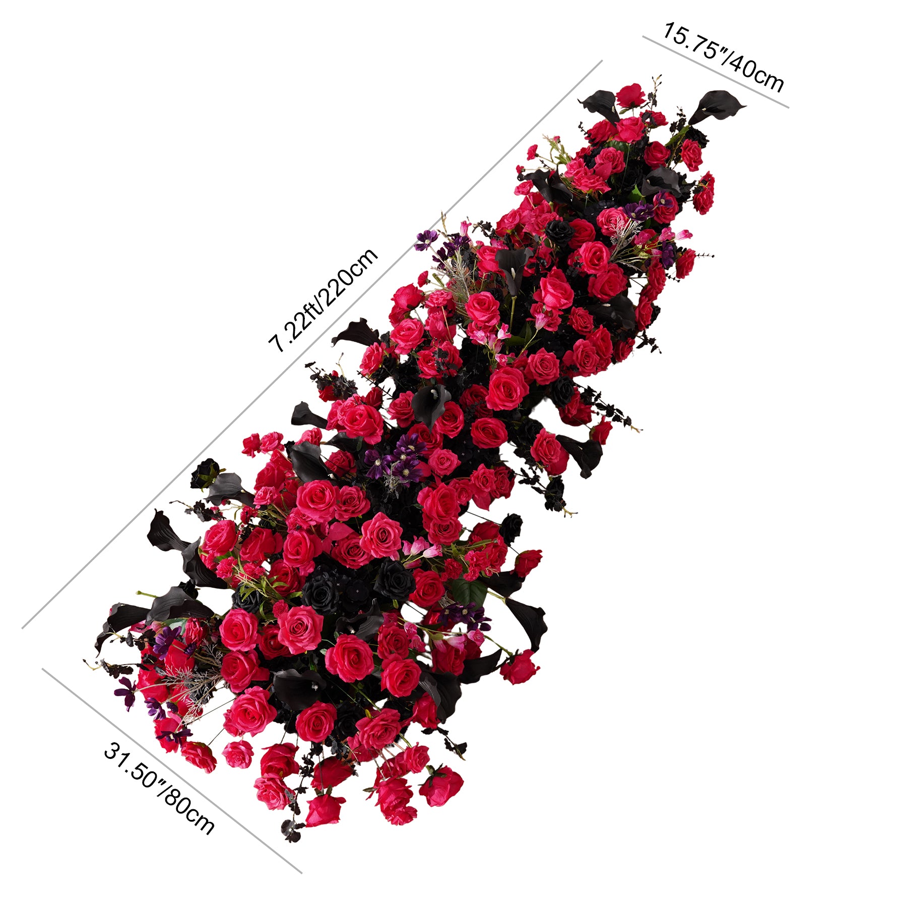artificial-rose-runner-event-decoration