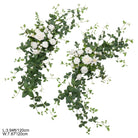 faux‑curtain‑hanging‑floral‑swag‑white‑rose‑wedding‑props