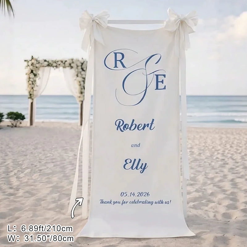 Beach Wedding Welcome Sign Stand