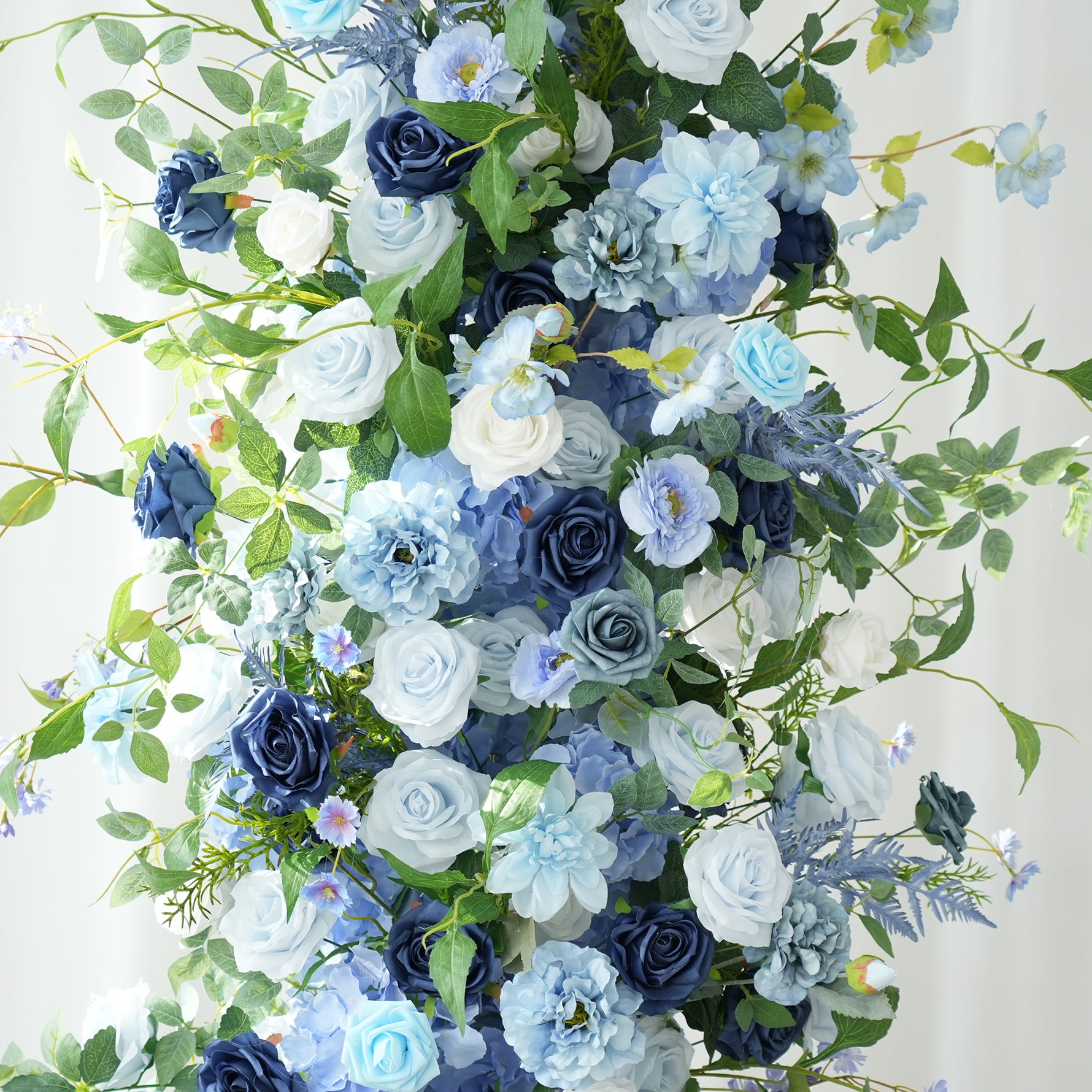 Blue Greenery Floral Row Table Centerpiece Ball Floor flower KT