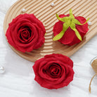 Real touch faux rose flowers with soft fabric petals