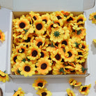 yellow_faux_sunflower_floral_display