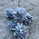 blue faux chanel peony for event backdrop floral wall