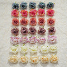 Cream yellow faux rose bloom
