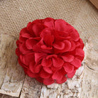 Red Artificial Pompom Blossom