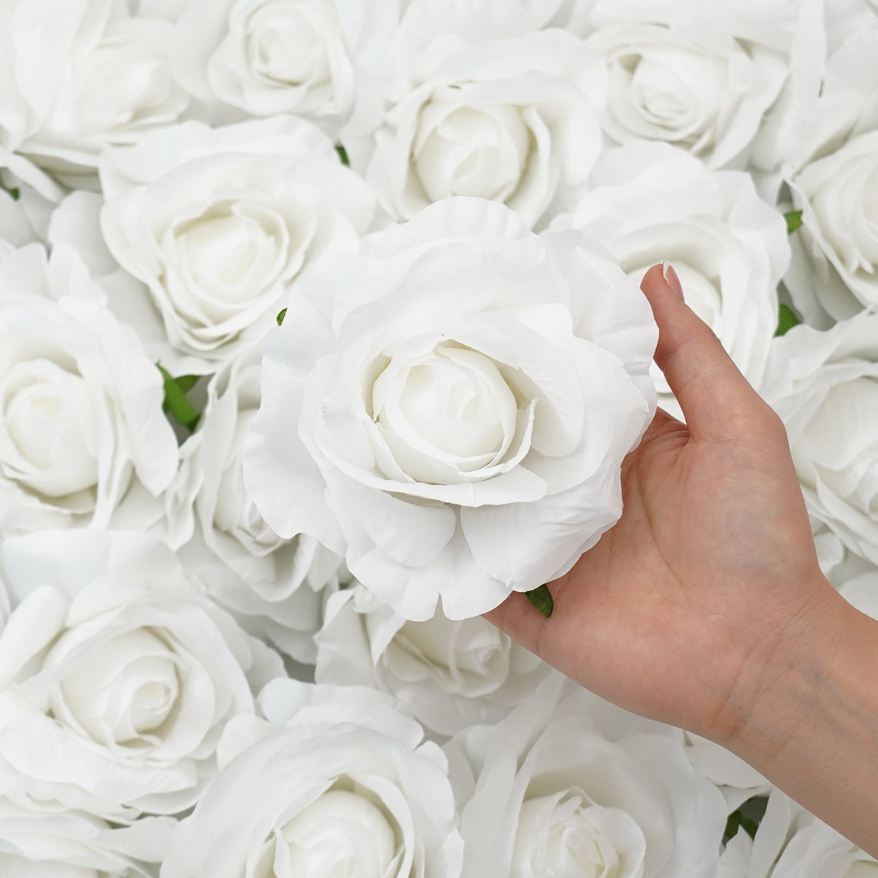 Elegant artificial rose heads for romantic event decorations