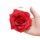 artificial rose flower head