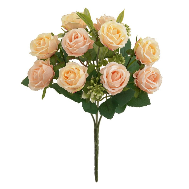 Off white silk rose floral sprigs