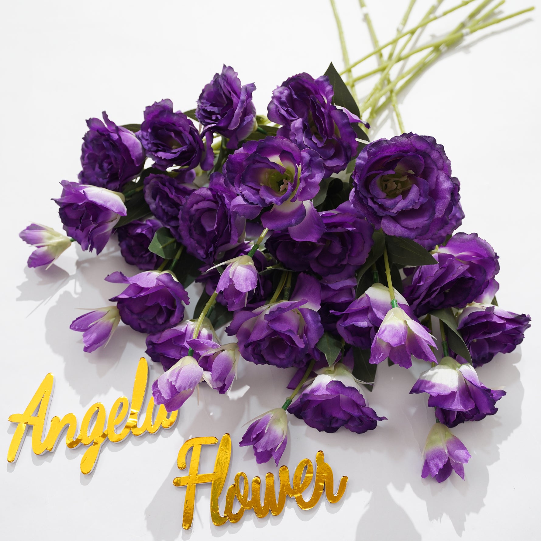 Event decor long stem fake lisianthus
