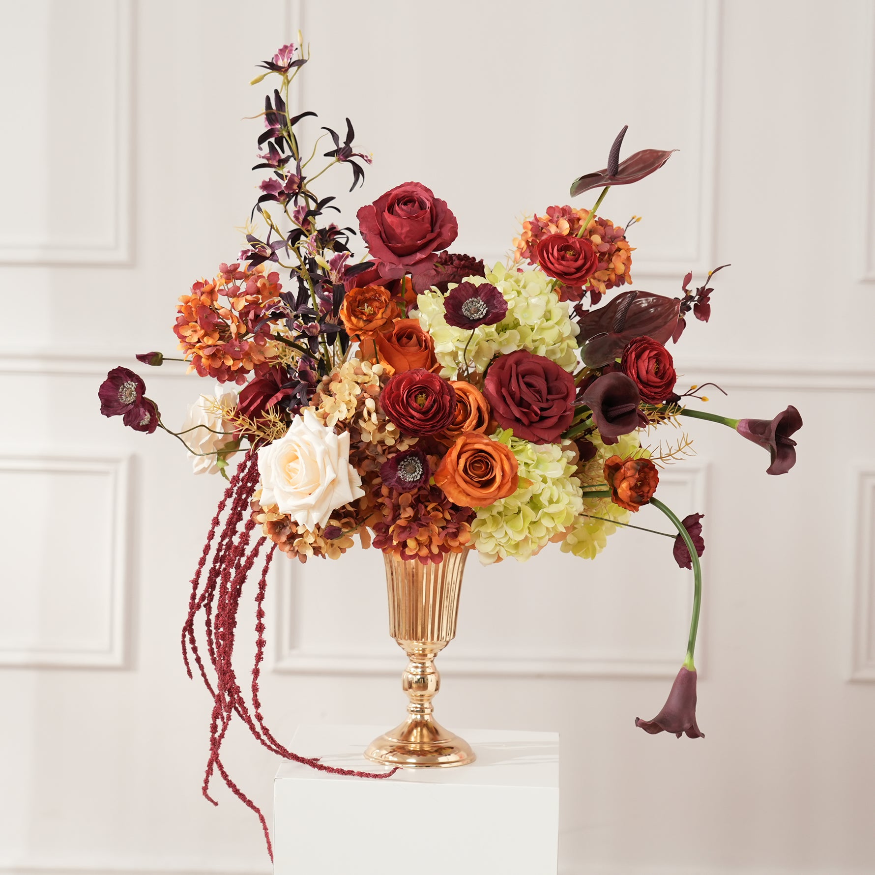 A9173 Burgundy Calla Lily Table Centerpieces Ball Flower