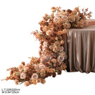 Realistic Silk Rose Branch with Leaves