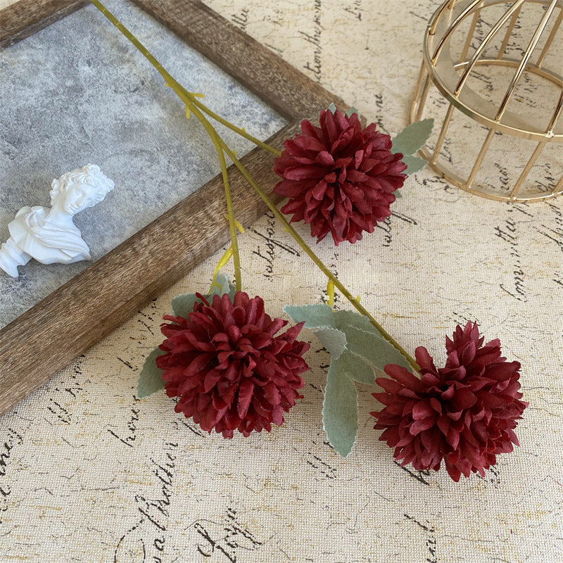 Artificial Chrysanthemum Flower Bouquet with Soft Petals